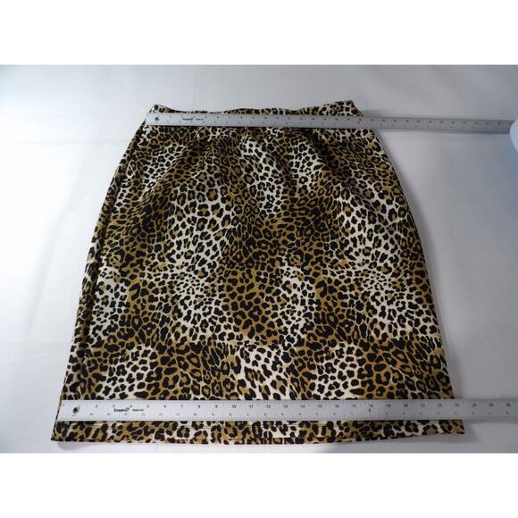 Cato Est 1946 18/20 Pull On Pencil Skirt Stretchy Leopard Cheetah Animal Print - Picture 7 of 11